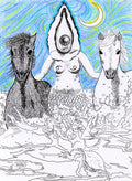 "the pursuit of the priestess: bringing the unconscious to light" cancer print